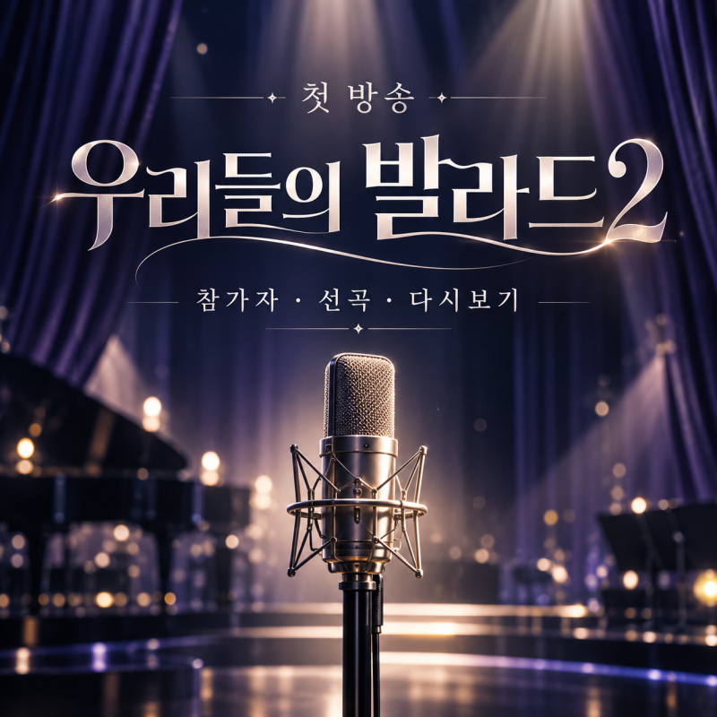 우리들의 발라드2 참가자·노래｜첫 방송 선곡·원곡·공식 영상·다시보기