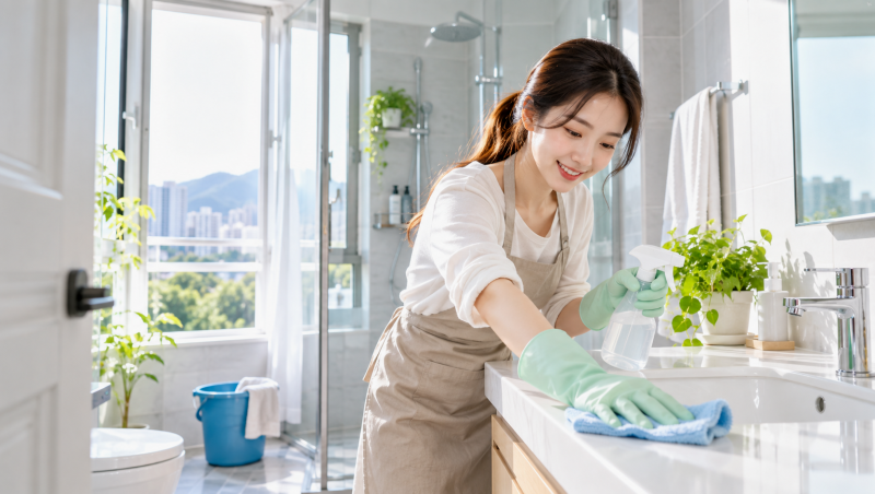 화장실 락스 청소 냄새 막는 3단계 환기 골든타임