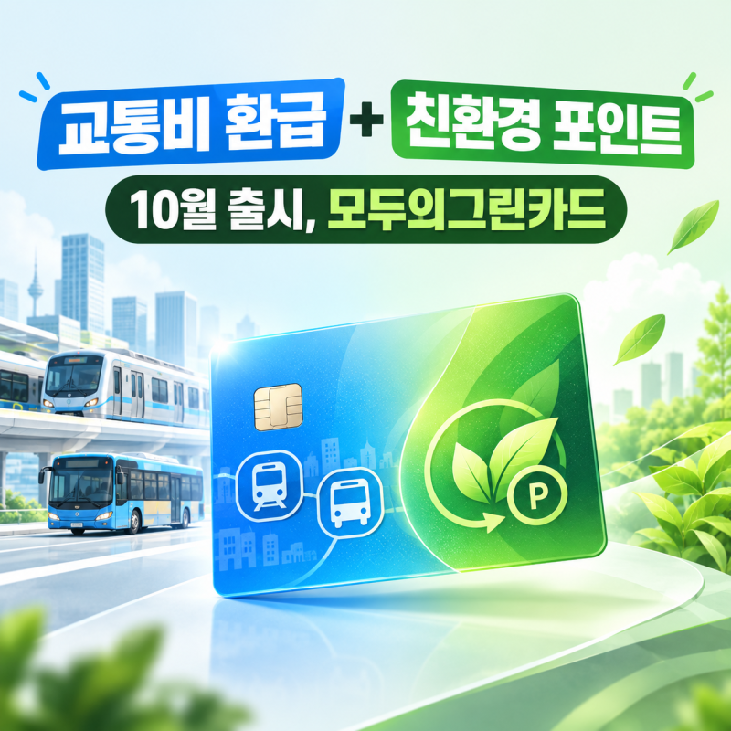 모두의그린카드 10월 출시! 신청방법부터 에코머니 혜택·기존 모두의카드와 차이점 총정리