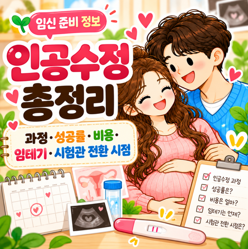 인공수정 과정 총정리 ㅣ 성공률, 비용, 임테기, 시험관 넘어가는 시점까지