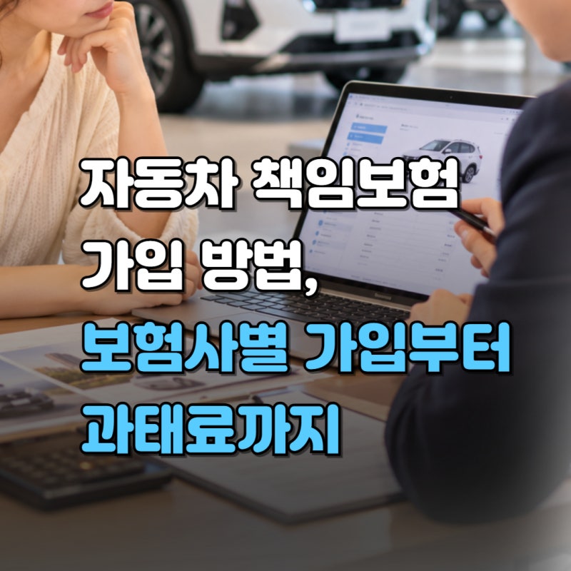 자동차 책임보험 가입 방법, 과태료까지 총정리 (db,현대해상,삼성화재,kb)