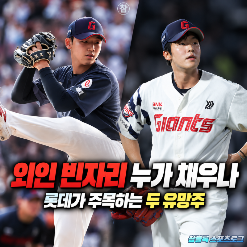 내년 시즌 준비에 들어간 롯데.. 외인 투수 이탈로 유망주 선발 등판 기회 얻었다