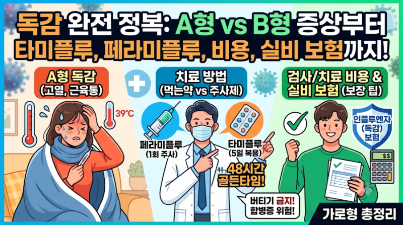 독감은 독한 감기다? 자칫 합병증으로 죽을 수 있는 병!!