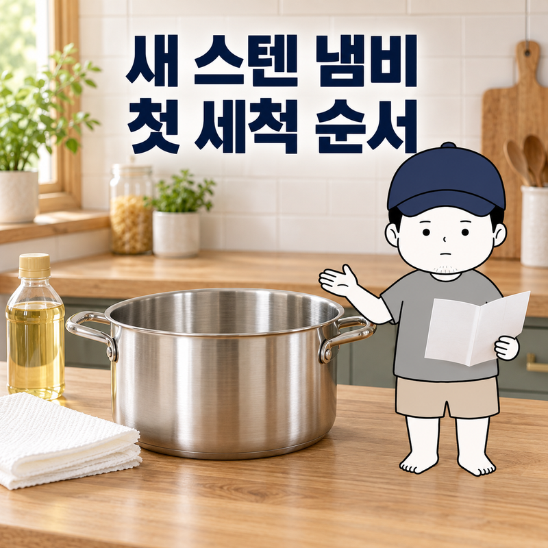 스테인리스 연마제 제거와 팬 길들이기, 기름을 쓰는 목적이 달라요