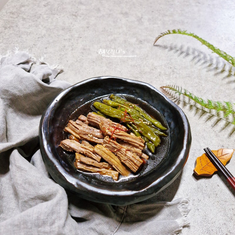 꽈리고추 소고기장조림 레시피 홍두깨 부위 일주일 밑반찬 만들기