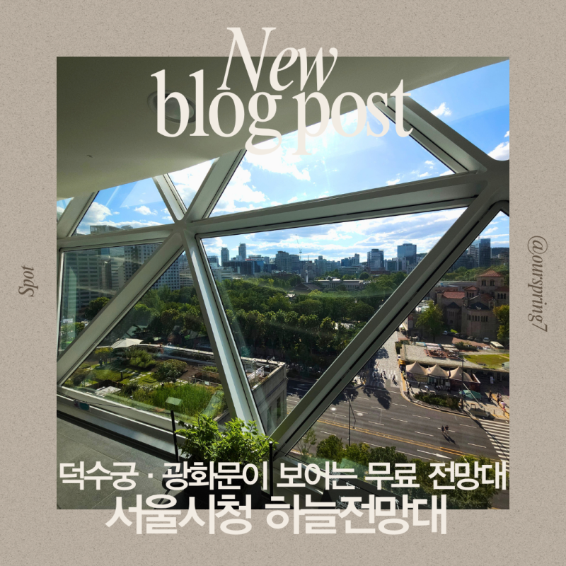 서울시청 하늘전망대 | 무료 덕수궁 뷰 전망대 방문 후기