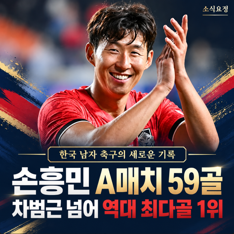 손흥민 59호골 차범근 넘었다｜한국 A매치 최다골 1위, 기록이 더 대단한 이유