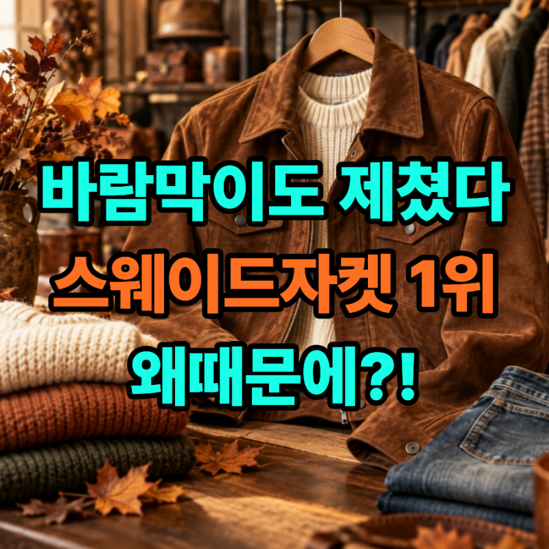 바람막이도 제쳤다…요즘 사람들이 갑자기 스웨이드자켓 찾는 이유