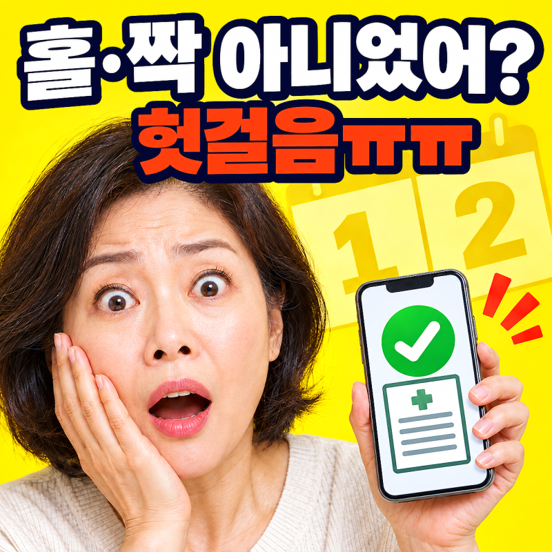 국가건강검진 대상자 조회, 출생연도만 보고 안심하다 놓칩니다!