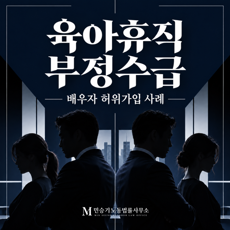 육아휴직 부정수급, 배우자 허위가입과 사업주 공모 처벌 사례