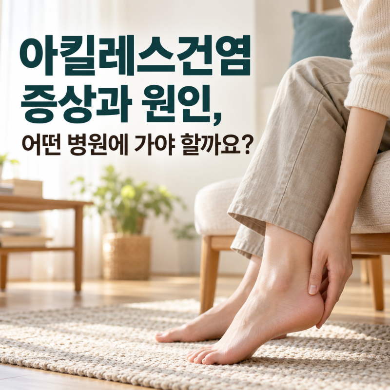 아킬레스건염 증상과 원인, 어떤 병원 진료과에 가야 할까요?
