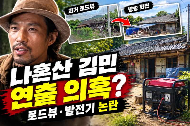 나혼산 김민 연출 의혹, 7월 로드뷰와 방송 화면 비교해 보니