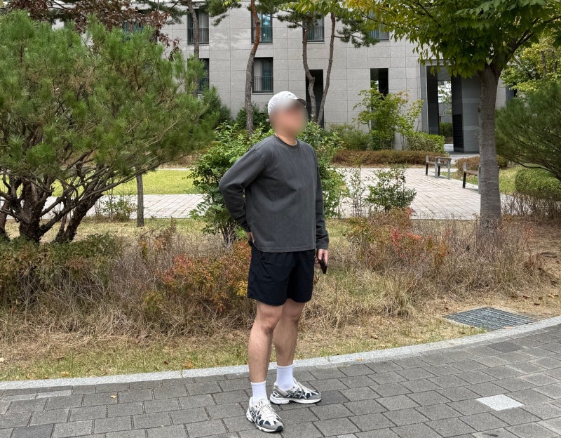 [무신사 1위] 트릴리온 에센셜 CP 이중지 크롭 긴팔티 솔직후기 : 피그먼트 차콜 XL 실착 & 105 ....