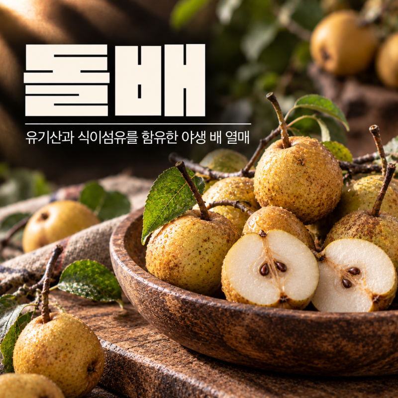 돌배 효능 7가지 먹는법 수확시기 보관법 부작용