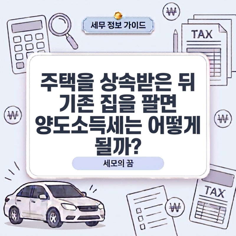 주택을 상속받은 뒤 기존 집을 팔면 양도소득세는 어떻게 될까?