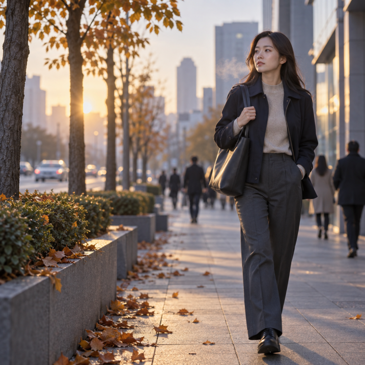 <b>한파주의보</b> 뒤 10월7일 출근복, 낮 기온까지 보고 고르세요