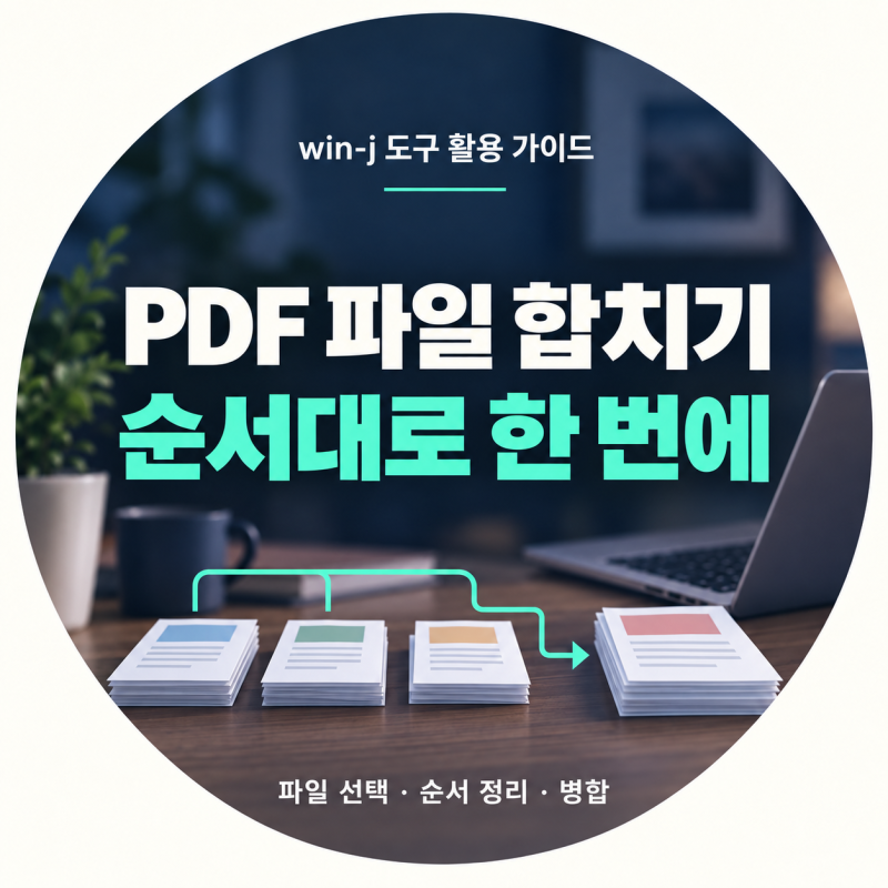 PDF 파일 합치기, 설치 없이 여러 문서를 순서대로 병합하는 방법