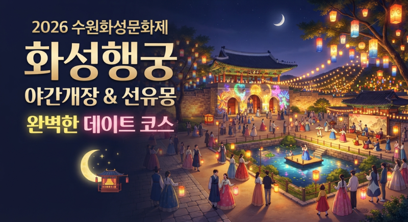 2026년 수원화성문화제 화성행궁 야간개장 선유몽 데이트 코스