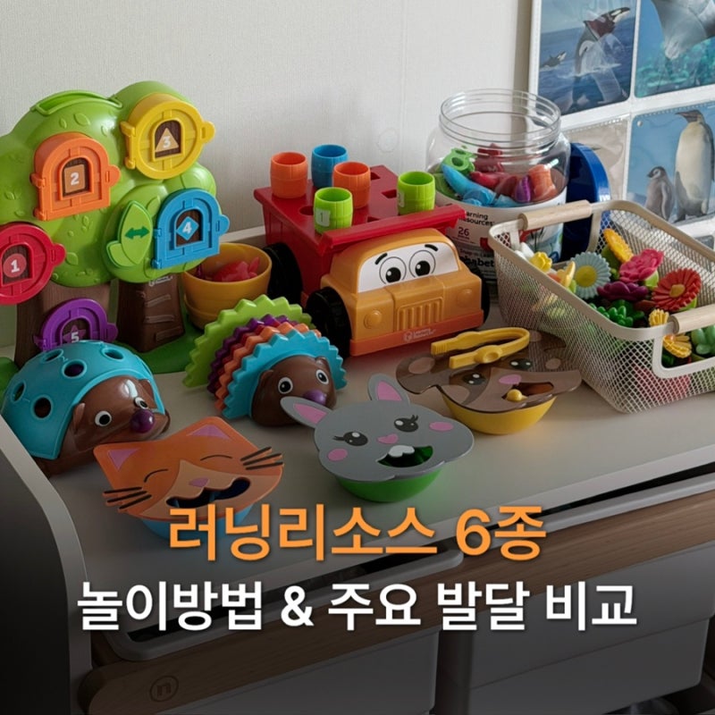 러닝리소스 아기 소근육 발달 장난감 추천 교구 7종 비교