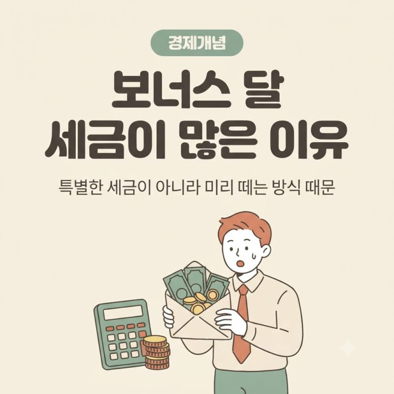 상여금 세금 계산 방법과 성과급 실수령액, 보너스 달에 세금이 더 많이 빠지는 이유