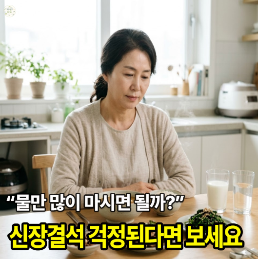 “50대부터 신장결석이 걱정된다면” 물만큼 챙겨봐야 할 음식 습관 4가지