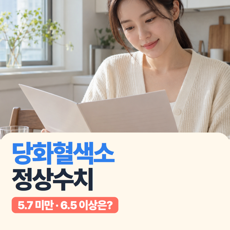당화혈색소 정상수치 5.7 미만! 6.5가 한 번 나오면 바로 당뇨일까?