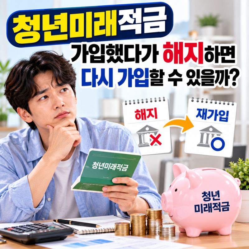 청년미래적금 가입했다가 해지하면 다시 가입할 수 있을까?