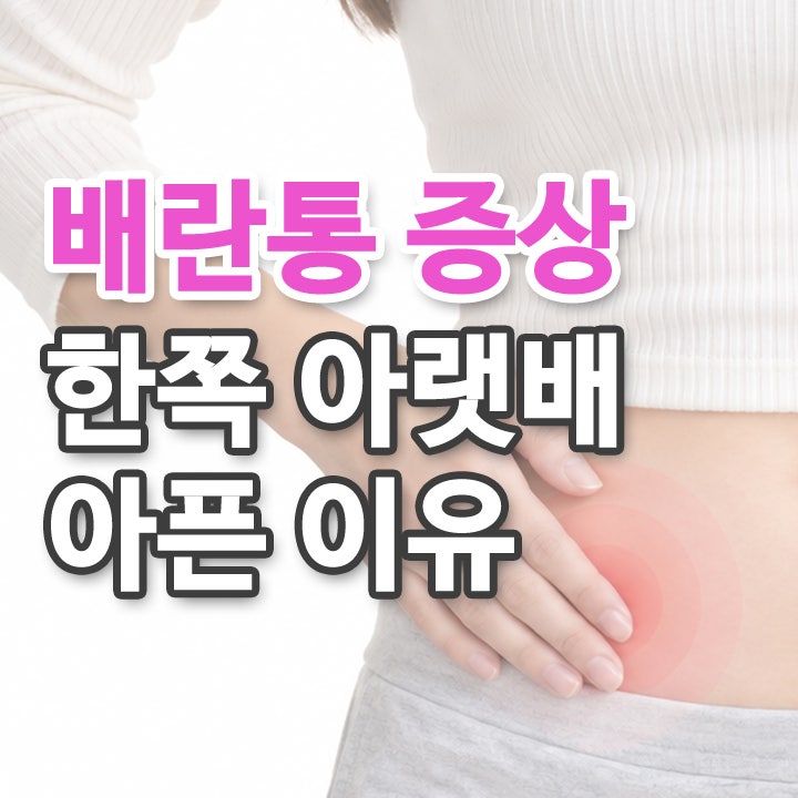 배란통 증상, 생리도 아닌데 한쪽 아랫배가 아픈 이유