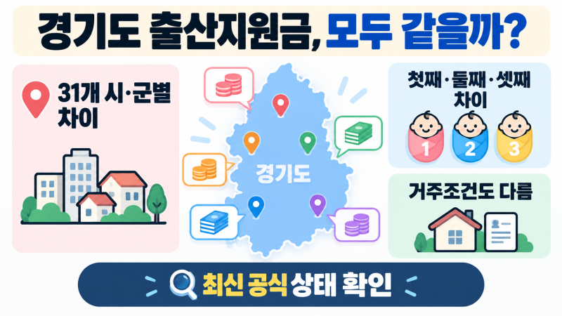 경기도 출산지원금 폐지라고? | 화성시·고양시·31개 시군별 금액 총정리