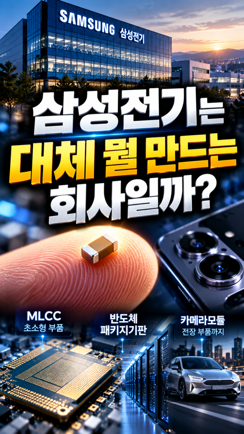 삼성전기는 뭐 하는 회사? MLCC·AI 서버 부품으로 매출 11조원 올리는 이유
