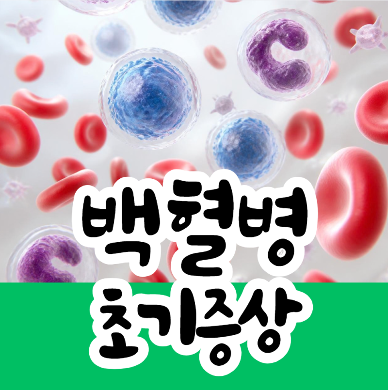 백혈병 초기 증상, 그냥 지나치면 안 되는 이유