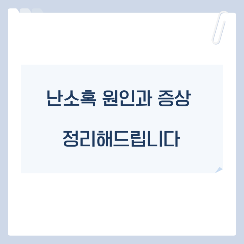 난소혹 원인과 증상 한성대입구역산부인과에서 정리해드립니다
