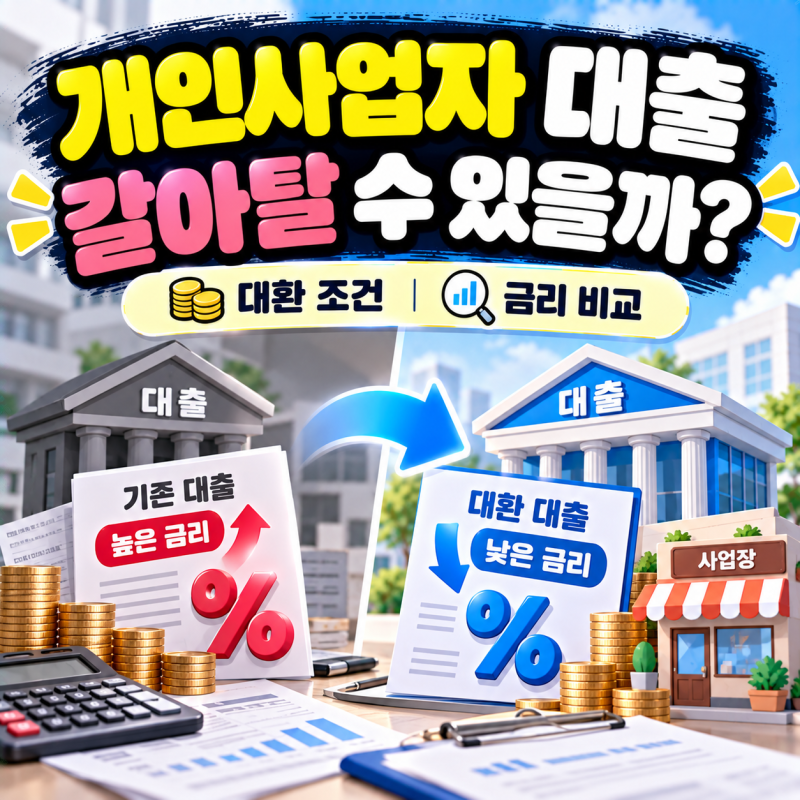 개인사업자 대출 갈아타기 (대환 조건·금리 비교)
