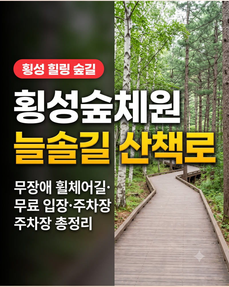 국립횡성숲체원 무장애 늘솔길 산책 코스, 무료 입장 주차장 총정리