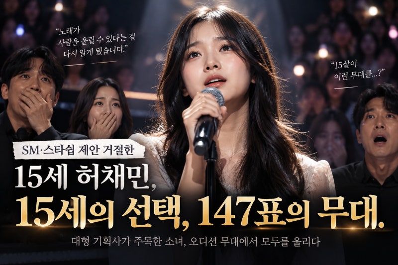 SM·스타쉽 제안 거절한 15세 허채민, ‘우리들의 발라드2’에서 147표 받은 이유