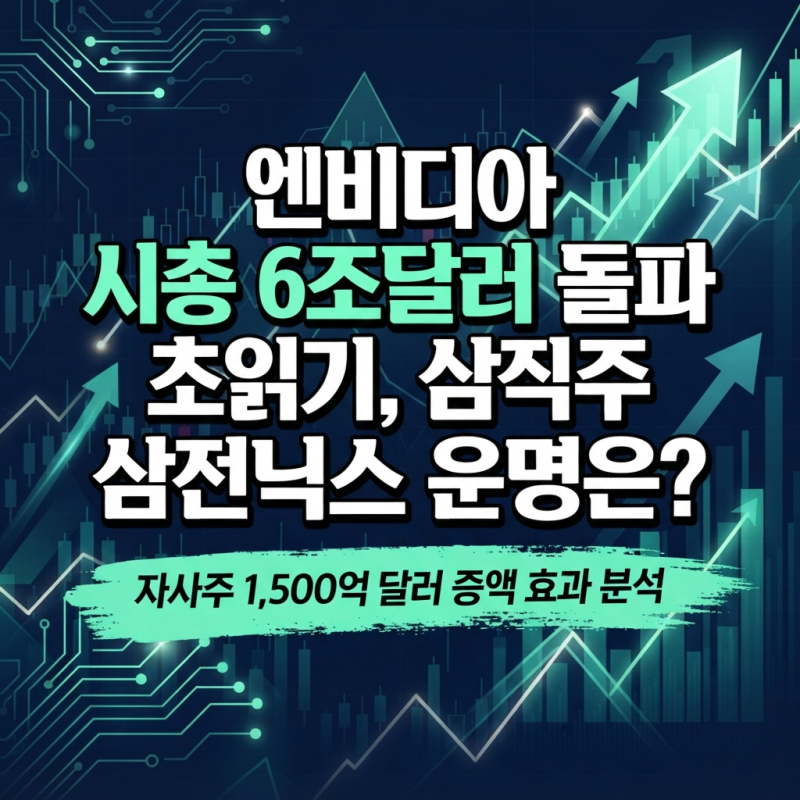 [해외주식, 반도체] 엔비디아 시총 6조 달러 임박! 자사주 매입과 AI 공급망의 숨겨진 함수