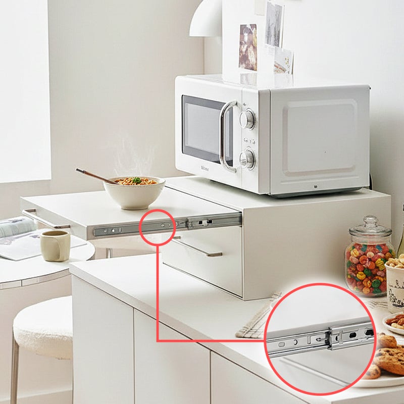 주방이 깔끔해지는 마법! 3개월 사용한 전자레인지 선반 솔직 후기 (440x360x200mm, 2단, 화이트)