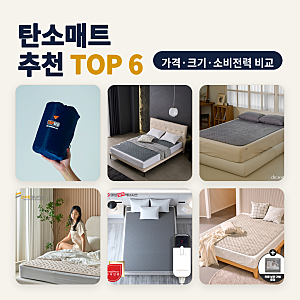 탄소매트 추천 보일러 켜기 전 침대 한 칸만 데울 때 6종 비교 (2026년 10월) — 5만 원대부터 9....