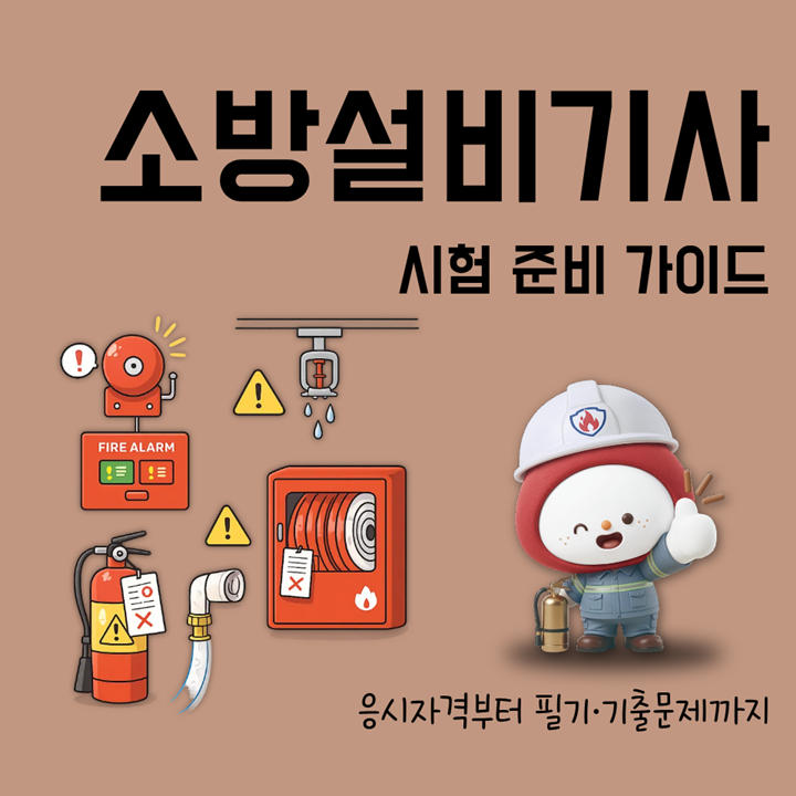 소방설비기사 시험과목부터 응시자격, 필기 기출문제까지