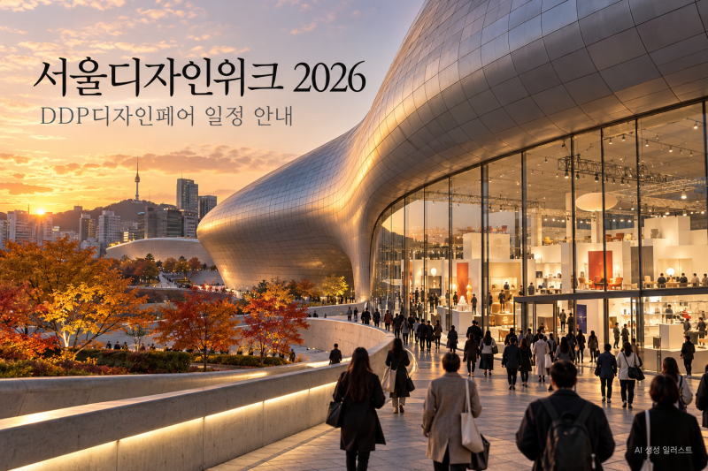 서울디자인위크 2026·DDP디자인페어 일정과 입장료 확인
