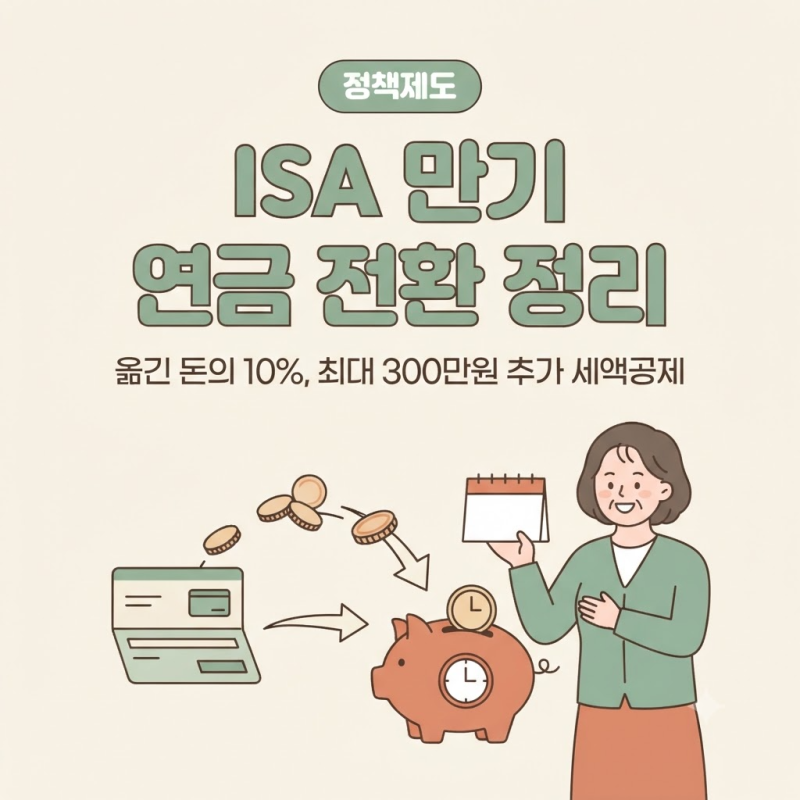ISA 만기 연금 전환, 세액공제 300만원 추가 혜택과 중개형·신탁형·일임형 비교 정리