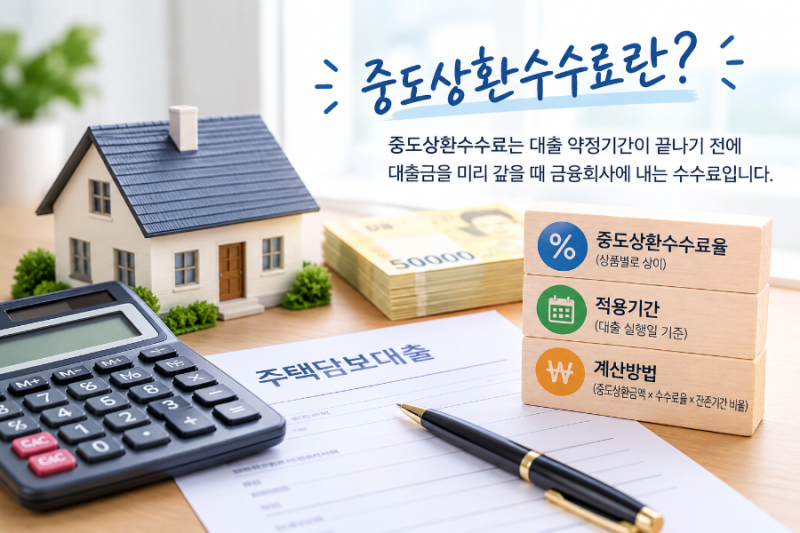 중도상환수수료 계산방법과 대출 갈아타기 손익분기점 확인하기