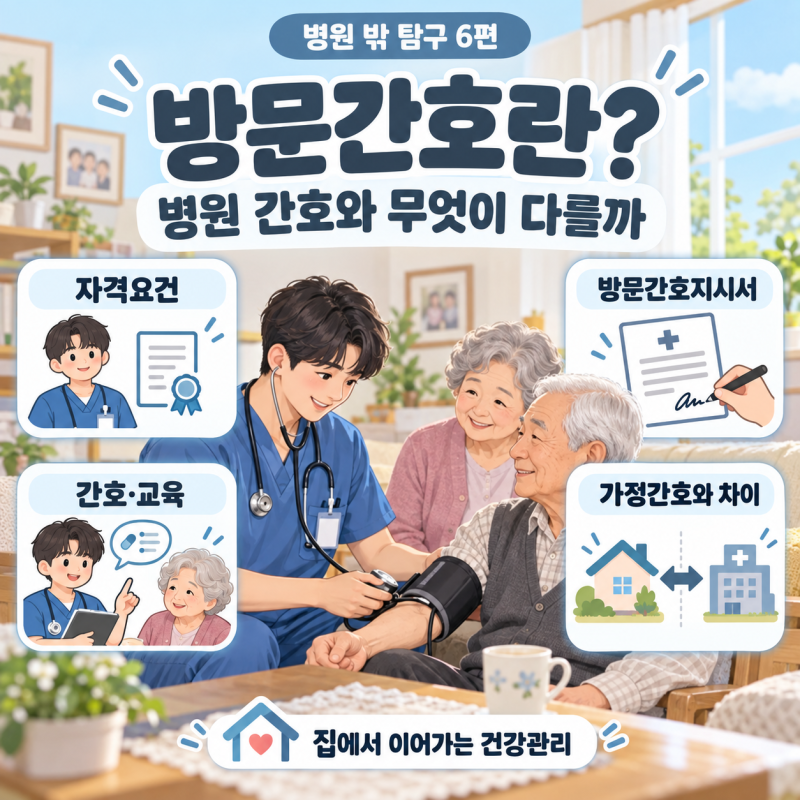 #6 방문간호란? 자격요건·방문간호지시서·가정간호 차이 정리