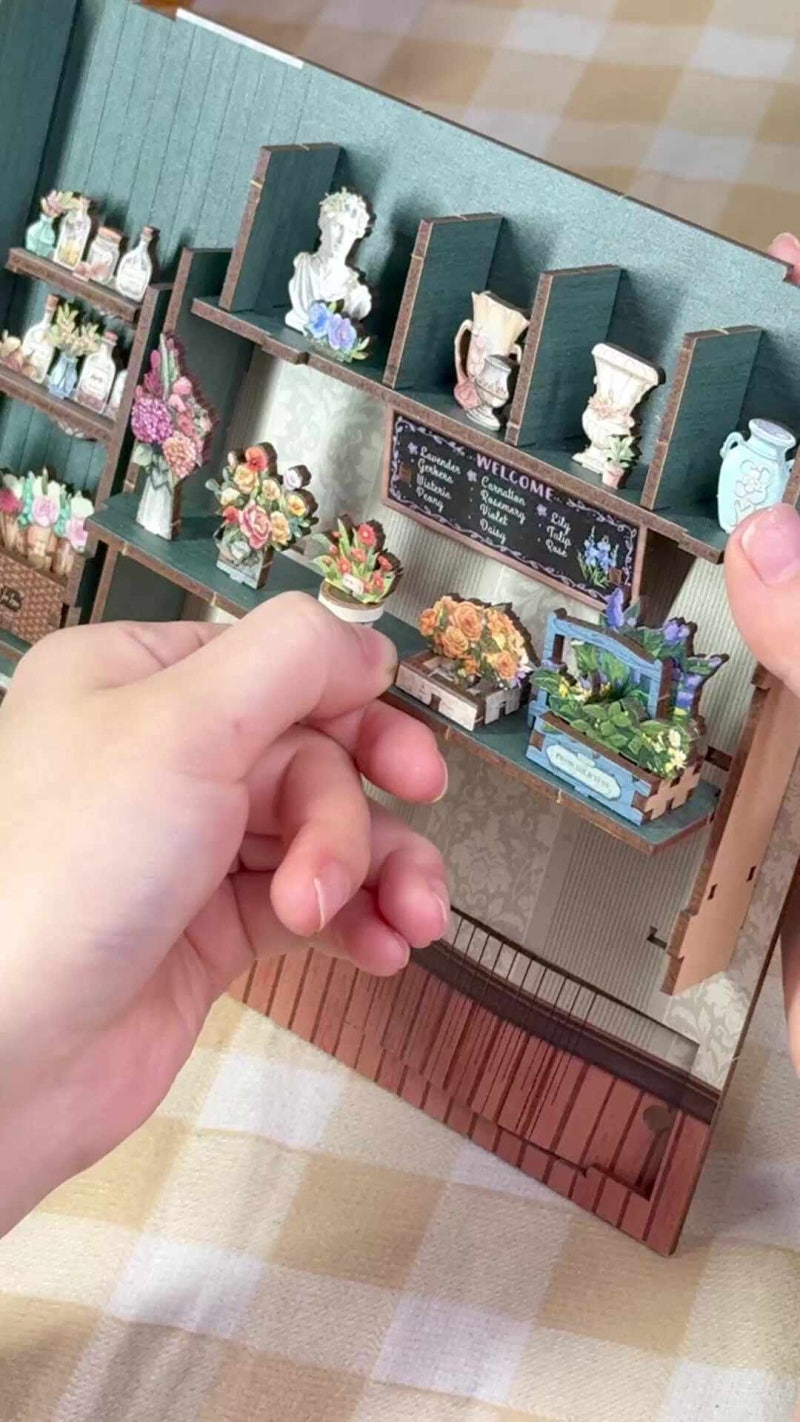 꽃이 피는 가게 미니어처 하우스 DIY키트, 3개월 써보니 없으면 안 될 최애템 등극!