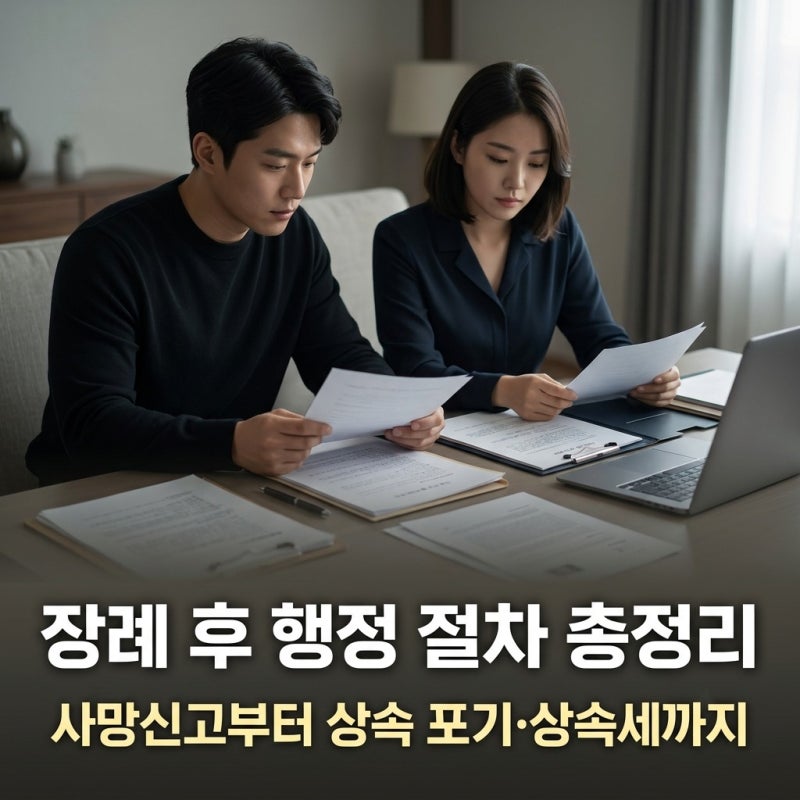 장례 후 행정 절차 총정리: 사망신고부터 상속 포기·상속세까지