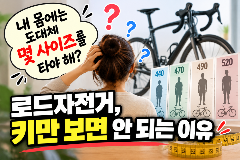 “내 몸에는 도대체 몇 사이즈를 타야 해?” 로드자전거, 키만 보면 안 되는 이유
