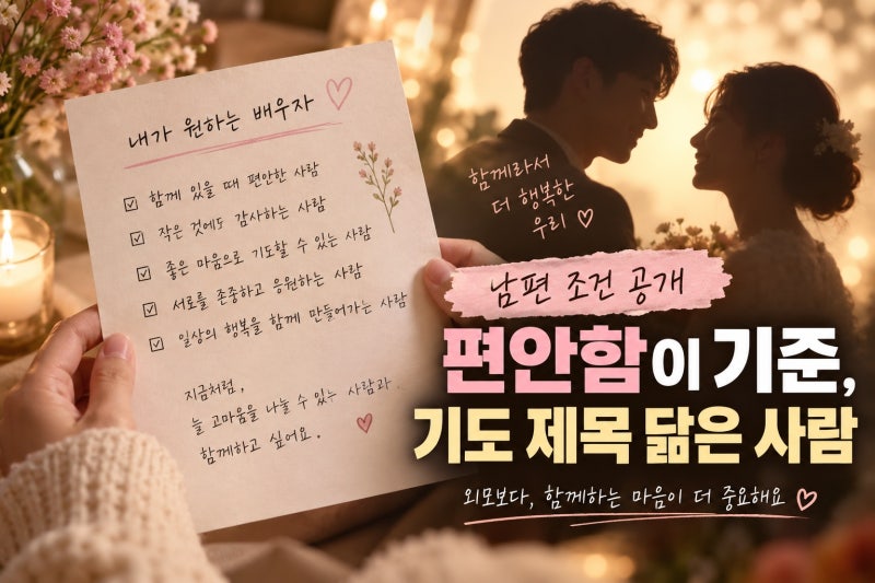 김소리, 남편 조건 직접 공개… 배우자 기도 제목과 닮은 사람