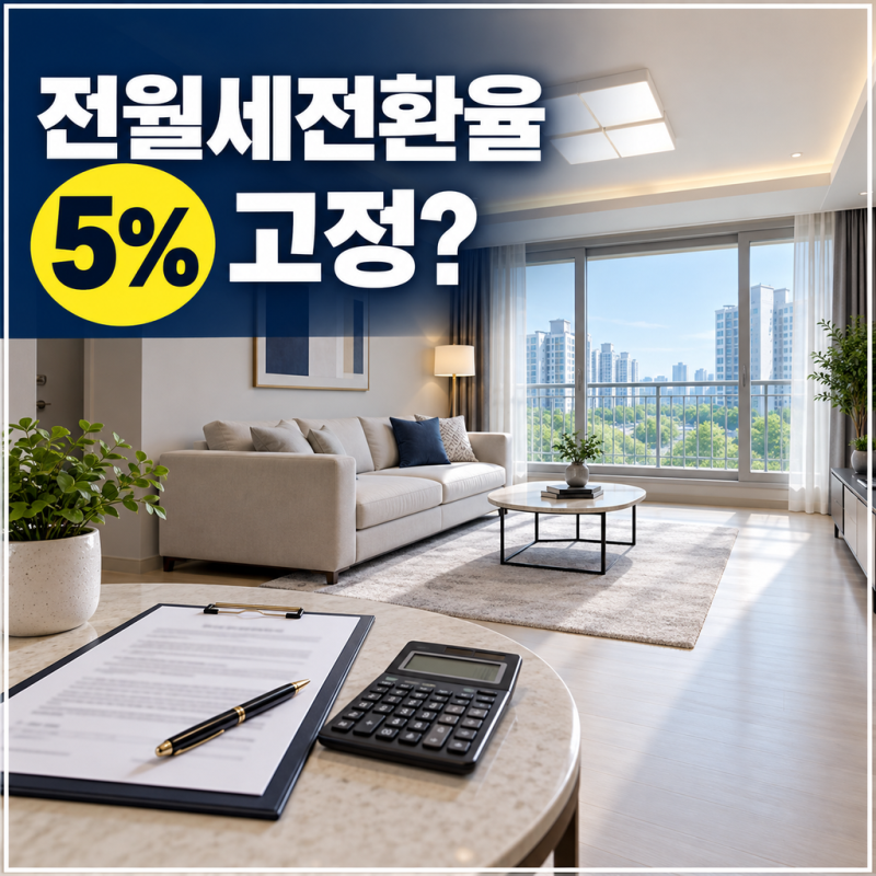 전월세전환율 월세 계산 전 확인할 점, 연 5%를 고정 비율로 보면 안 되는 이유