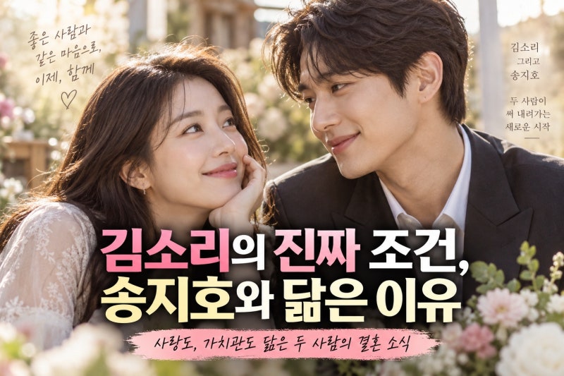 김소리 남편 조건 직접 공개…송지호와 닮았다는 배우자 기도 제목의 의미