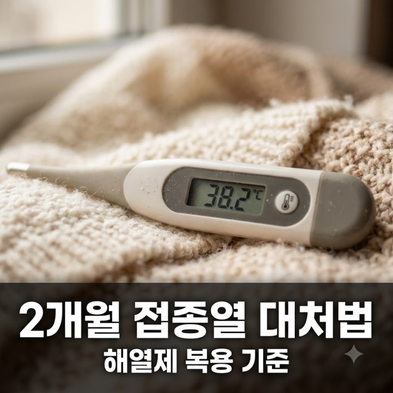 2개월 접종열 38도 오를 때 해열제 복용 기준과 대처법